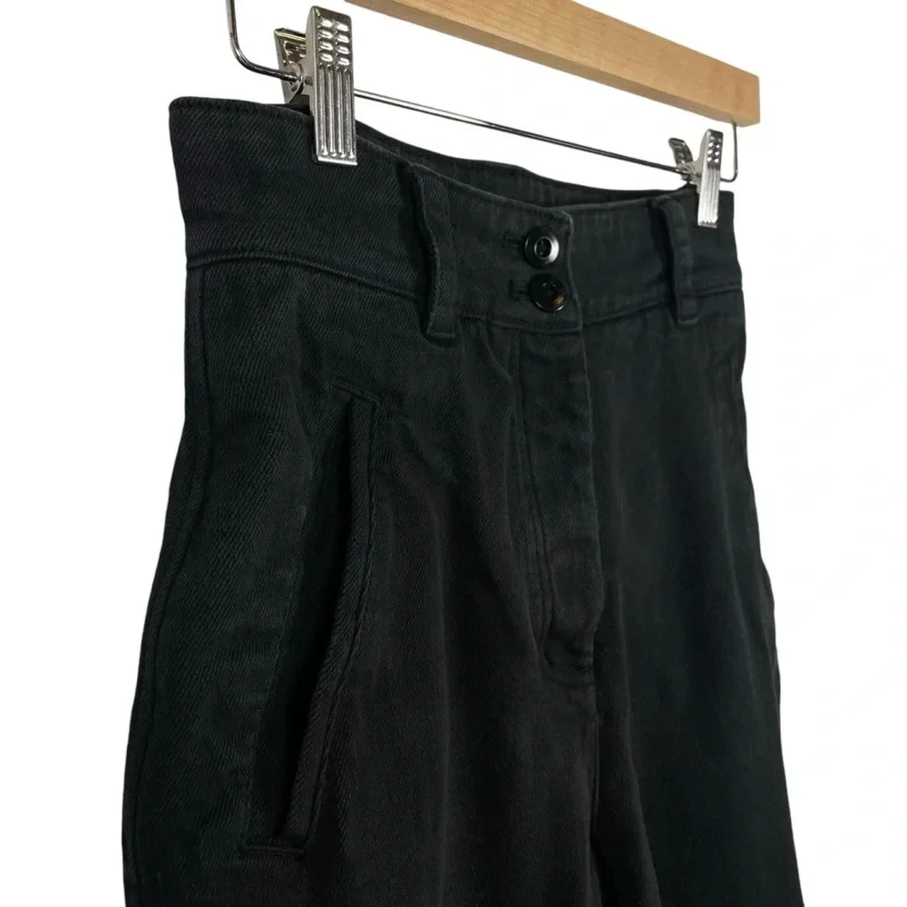 Aritzia Wilfred Free Modern Twill Cargo Pants in Black Size 2